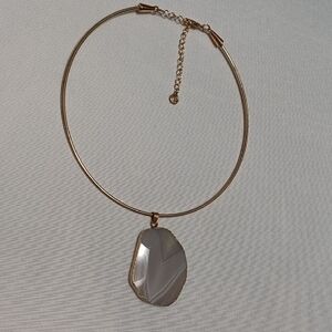 Elegant Gold and Silver Pendant Necklace